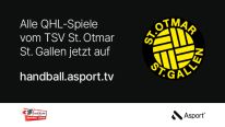 Quickline Handball League setzt auf ASport - ab 1. September alle Spiele live und On-Demand auf handball.asport.tv